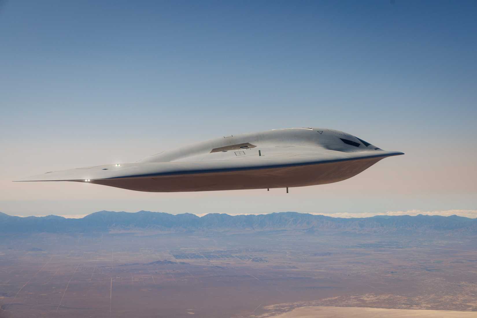 B-21 Raider in flight testing at Edwards Air Force Base, Calif., Sept. 11, 2025.