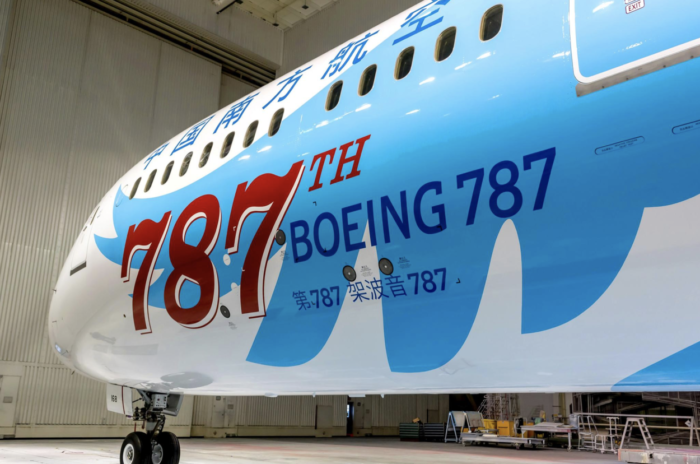 787th China Southern Takes Delivery Of The 787th Boeing 787