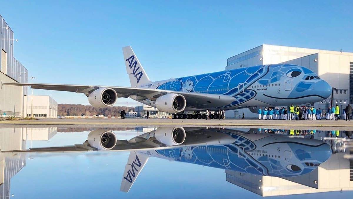 ANA Shows Off Their Brand New Airbus A380