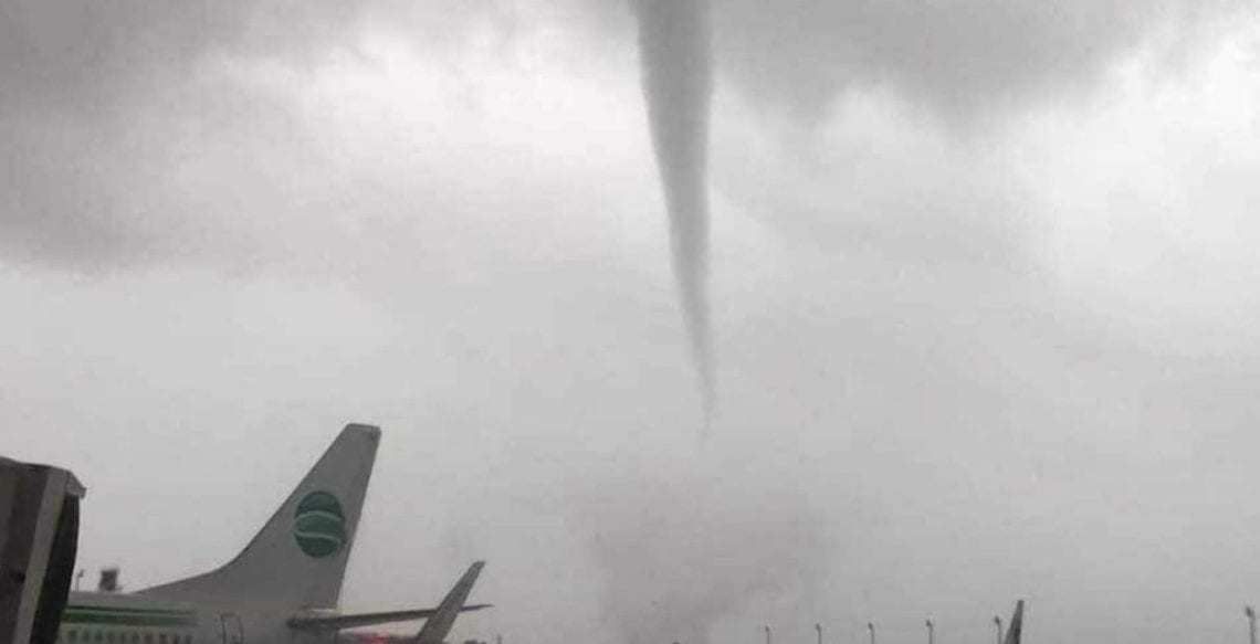 Tornado Ravages Turkish Airport Leaving Planes Damaged