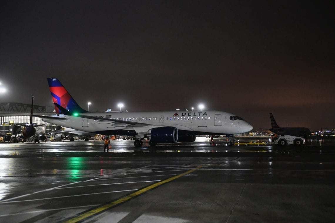 Delta Flies Its Inaugural Airbus A220 Flight: Yes, There Is A Window In The Toilet