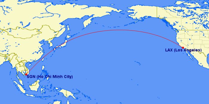 Vietnam Airlines Los Angeles LAX route