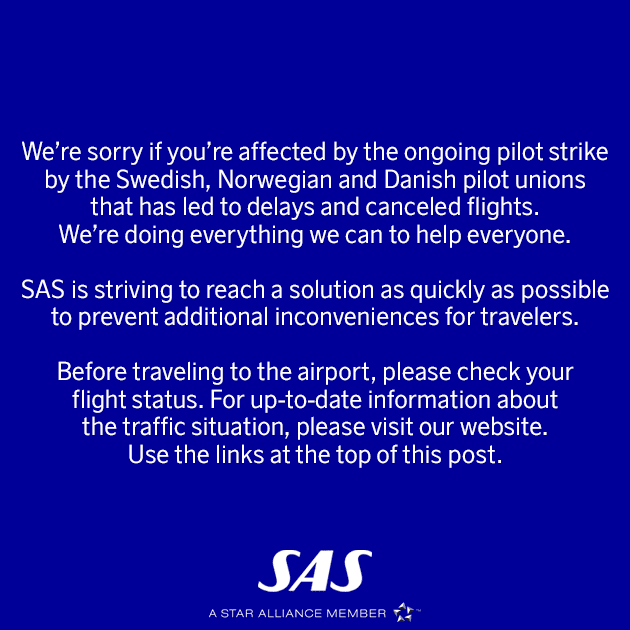 SAS announcement