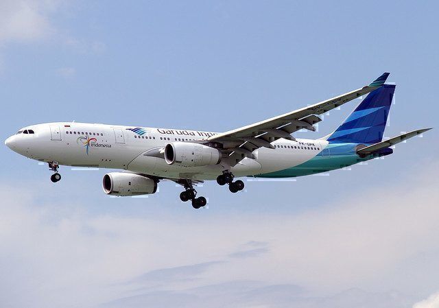 Garuda Indonesia A330 landing