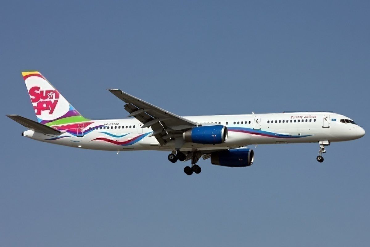 Sunday Airlines Boeing 757 Suffers Damaged Main Gear Departing China