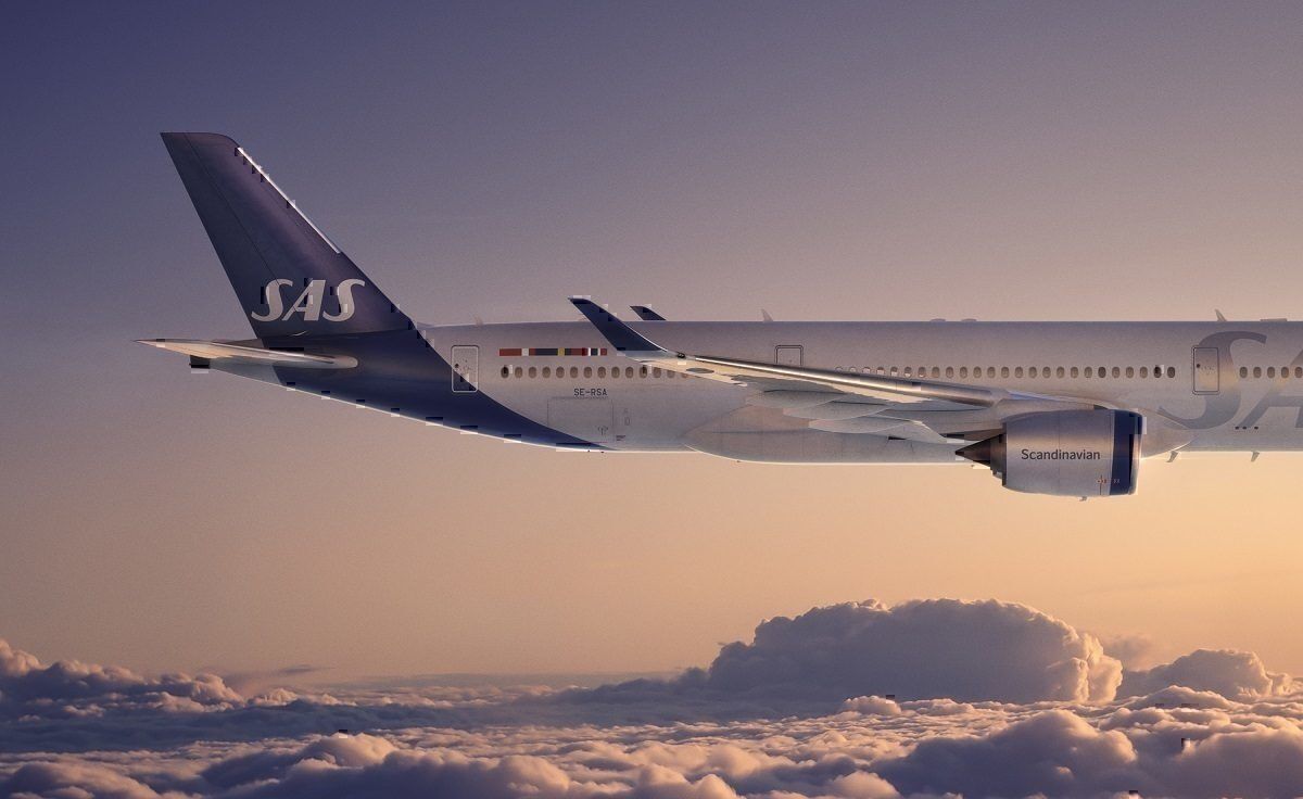 航空機・ヘリコプター SAS AIRBUS A350 Scandinavian Airlines SAS Reveals Its Stunning New Airbus A350 Livery