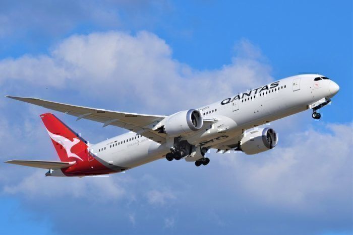 A Qantas Boeing 787 Dreamliner