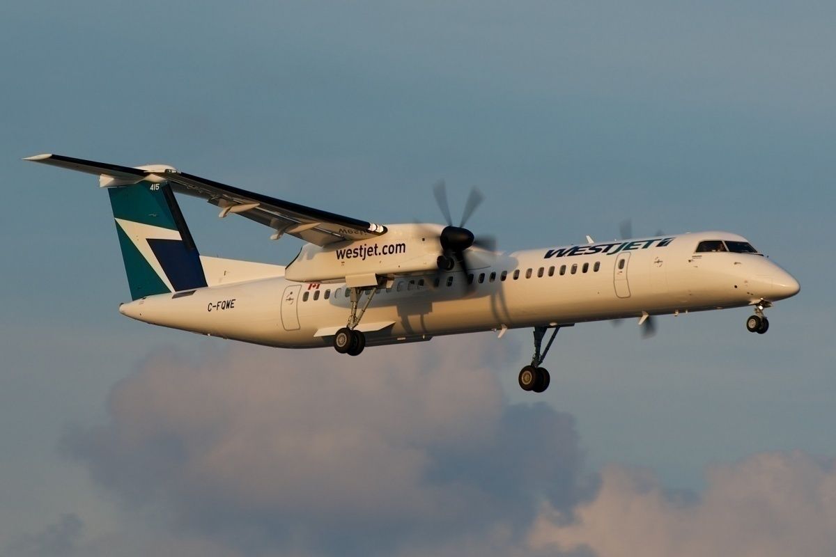 Westjet Encore Dash 8 Declares Emergency Over Canada