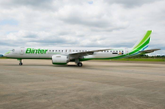 Binter Canarias Takes Delivery Of Its First Embraer E195-E2