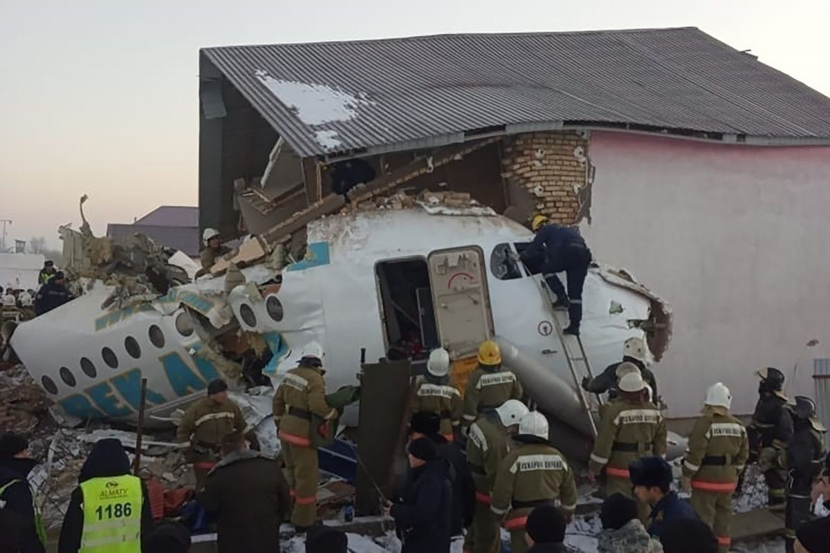 Fokker 100 Crashes In Kazakhstan Leaving At Least 15 Dead