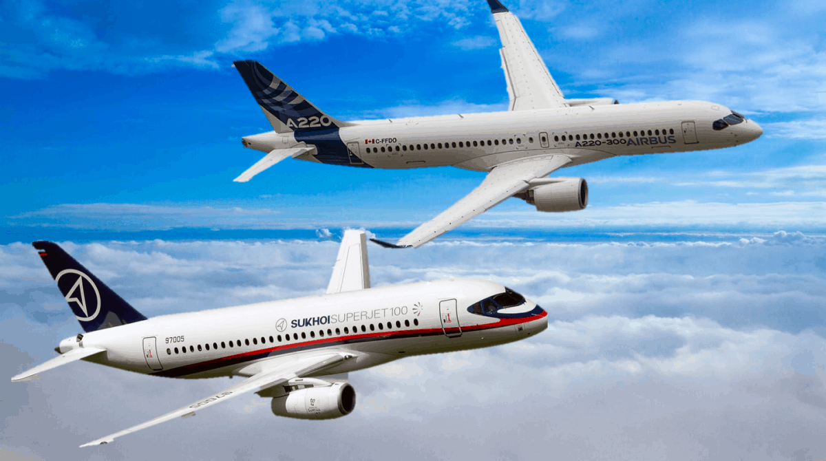 Sukhoi SuperJet SJ 100 vs Airbus A220 - Which Aircraft Is Better?