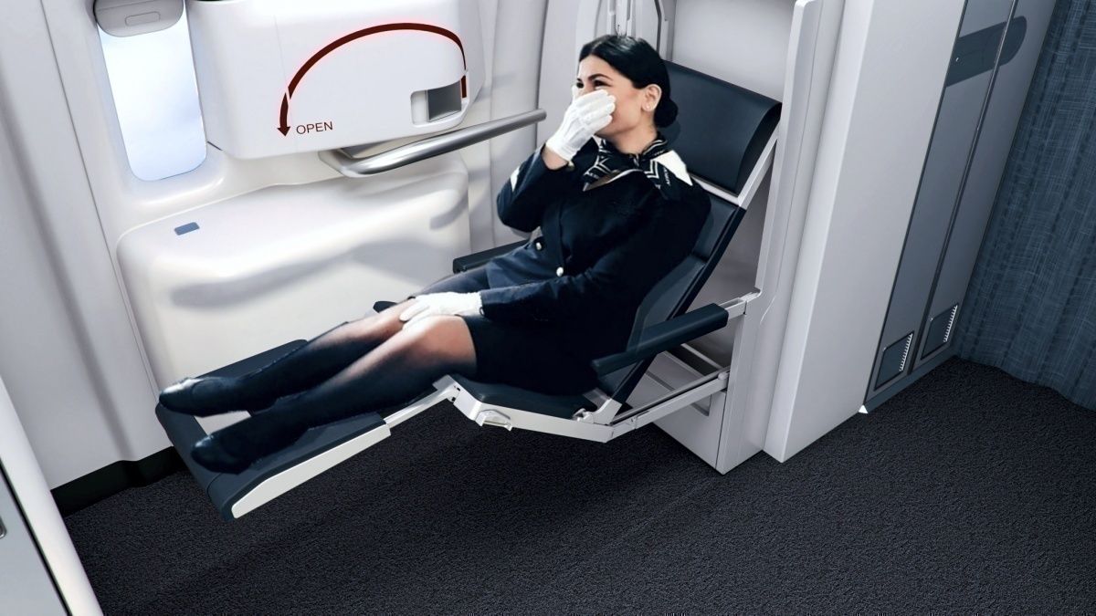 Is This The Future? The Zero G Flight Attendant Seat