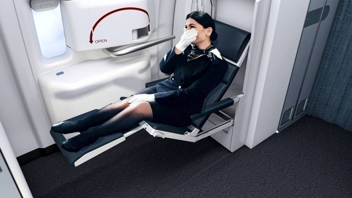 Is This The Future? The Zero G Flight Attendant Seat