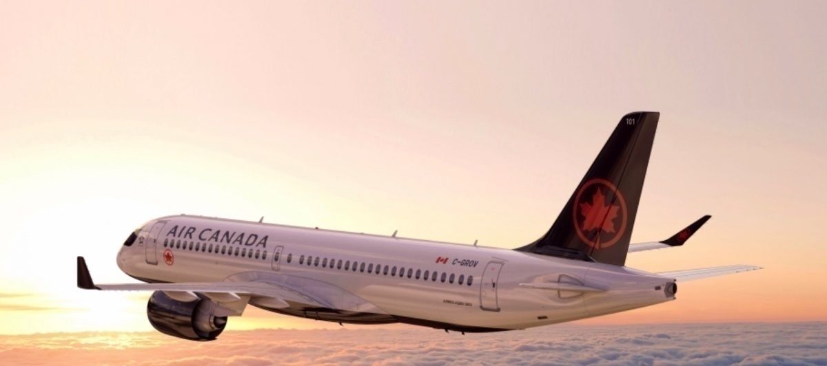 Air Canada Shows Off Its Brand New Airbus A220
