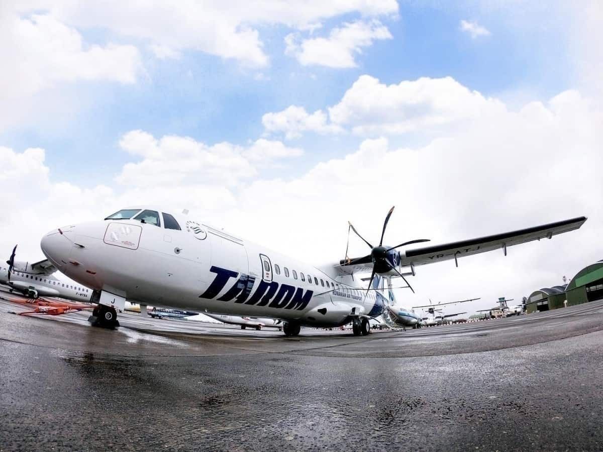 TAROM Takes First New Stunning ATR Turboprop Aircraft