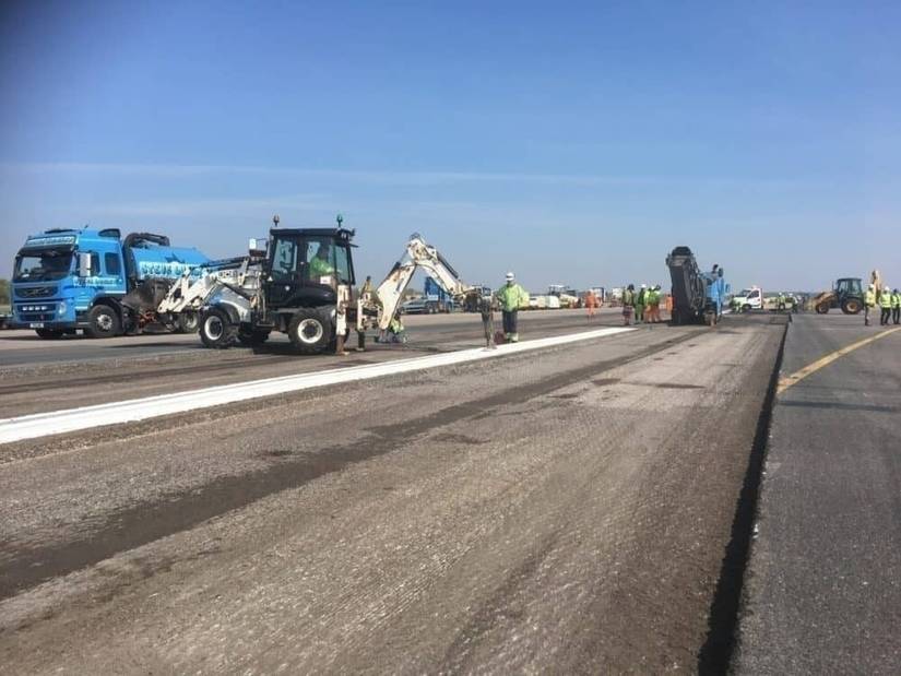 Stansted Airport, Runway Work, Closed Runway