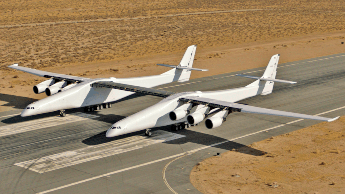 What Happened To The Twin Fuselage Stratolaunch With 6 Boeing 747 Engines?