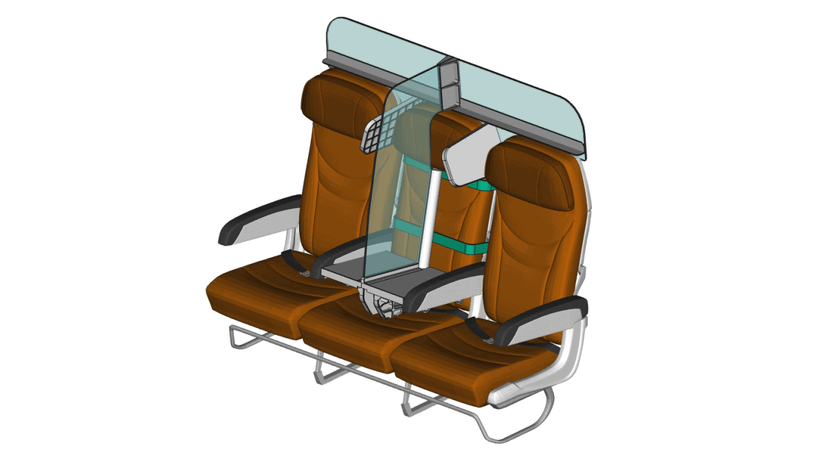 Flying After COVID-19? We May See Middle Seat Privacy Screens
