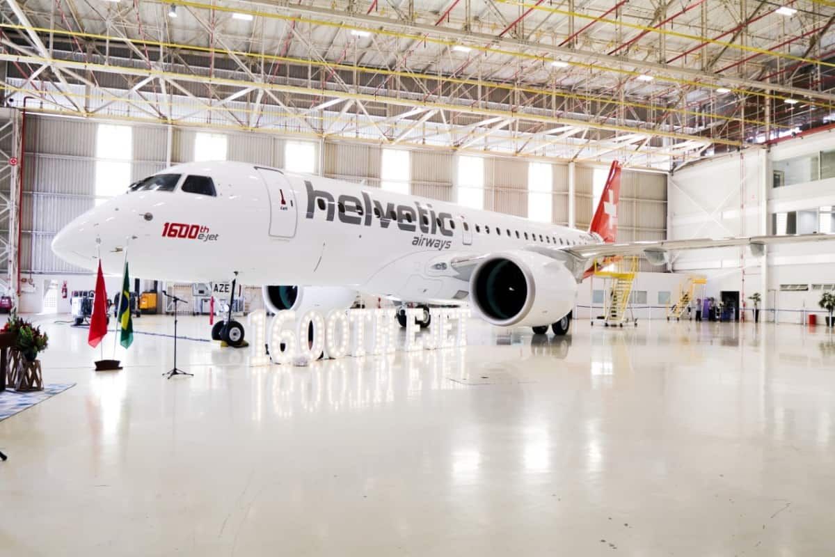 Helvetic Airways Takes Delivery Of Embraer’s 1600th E-jet