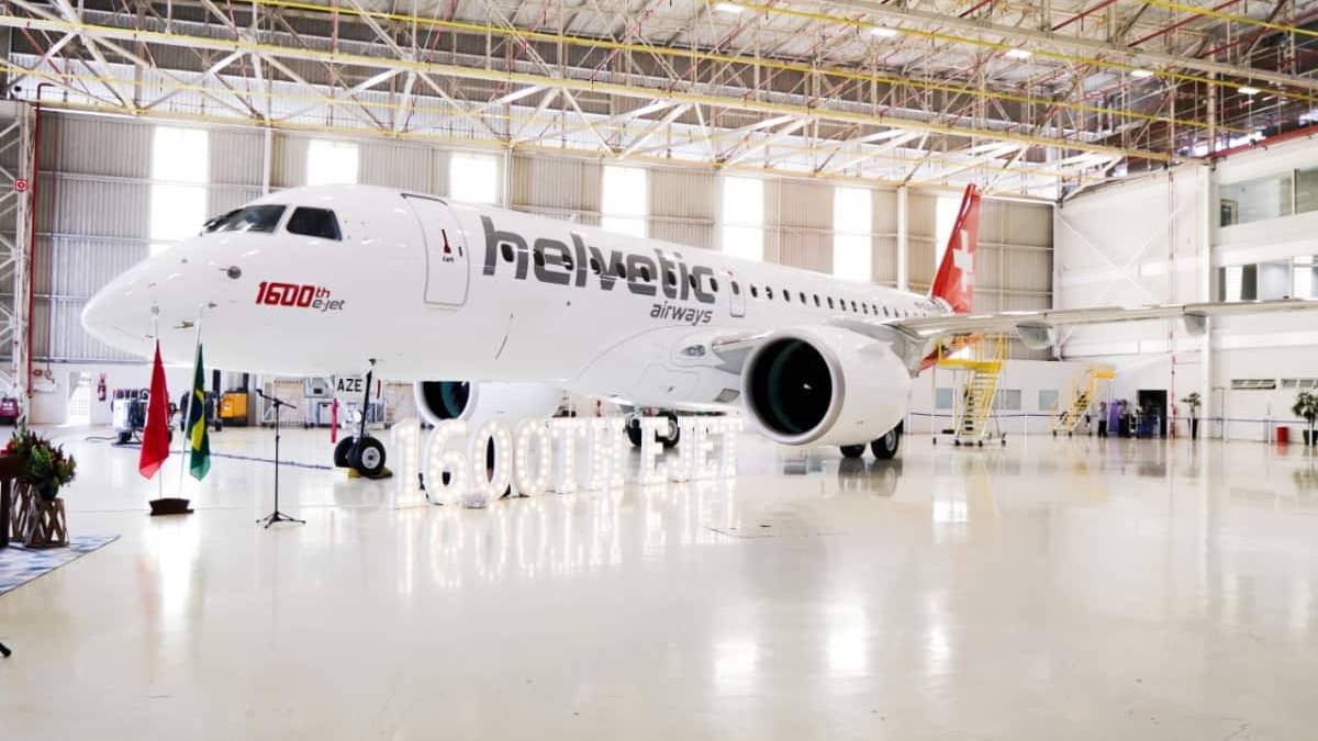 Helvetic Airways Takes Delivery Of Embraer’s 1600th E-jet