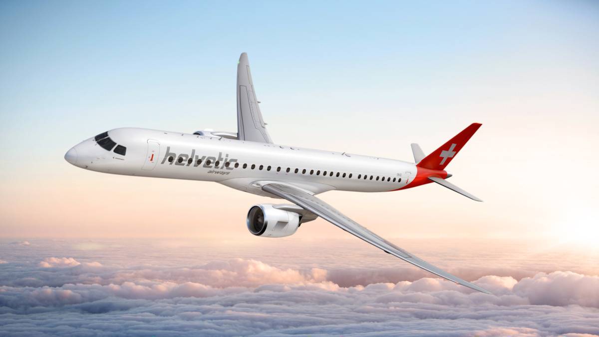 Helvetic Airways Upgrades Four Embraer Orders To The E195-E2
