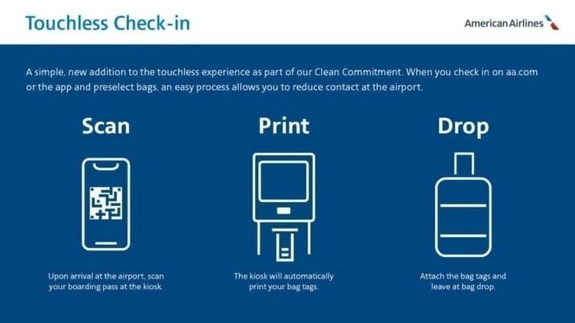 American Airlines Is Rolling Out Touchless Check-In Today