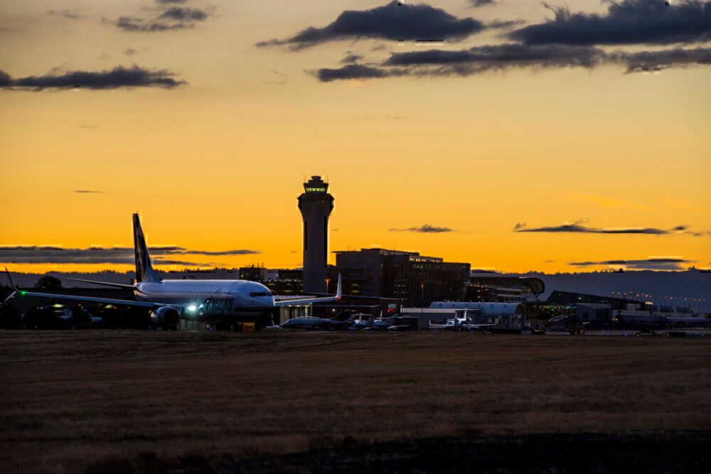 Sunset at PDX