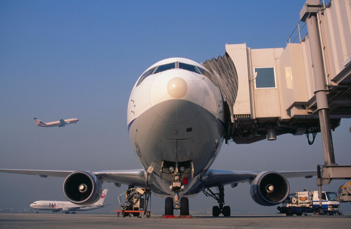 Intense Fire Damages Jet Bridge In Brazil's Sao Luis