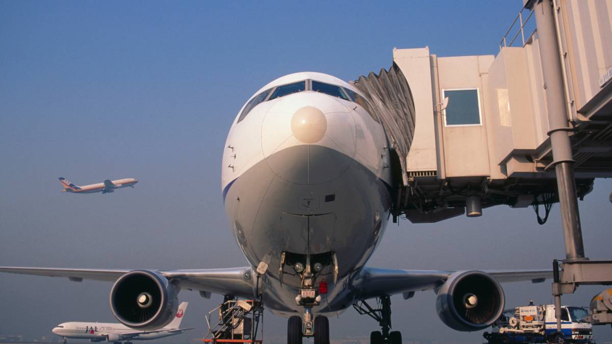 Intense Fire Damages Jet Bridge In Brazil's Sao Luis