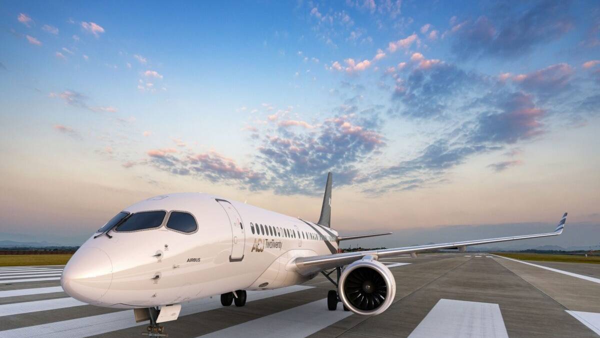 Airbus Reveals Stunning A220-100 Business Jet