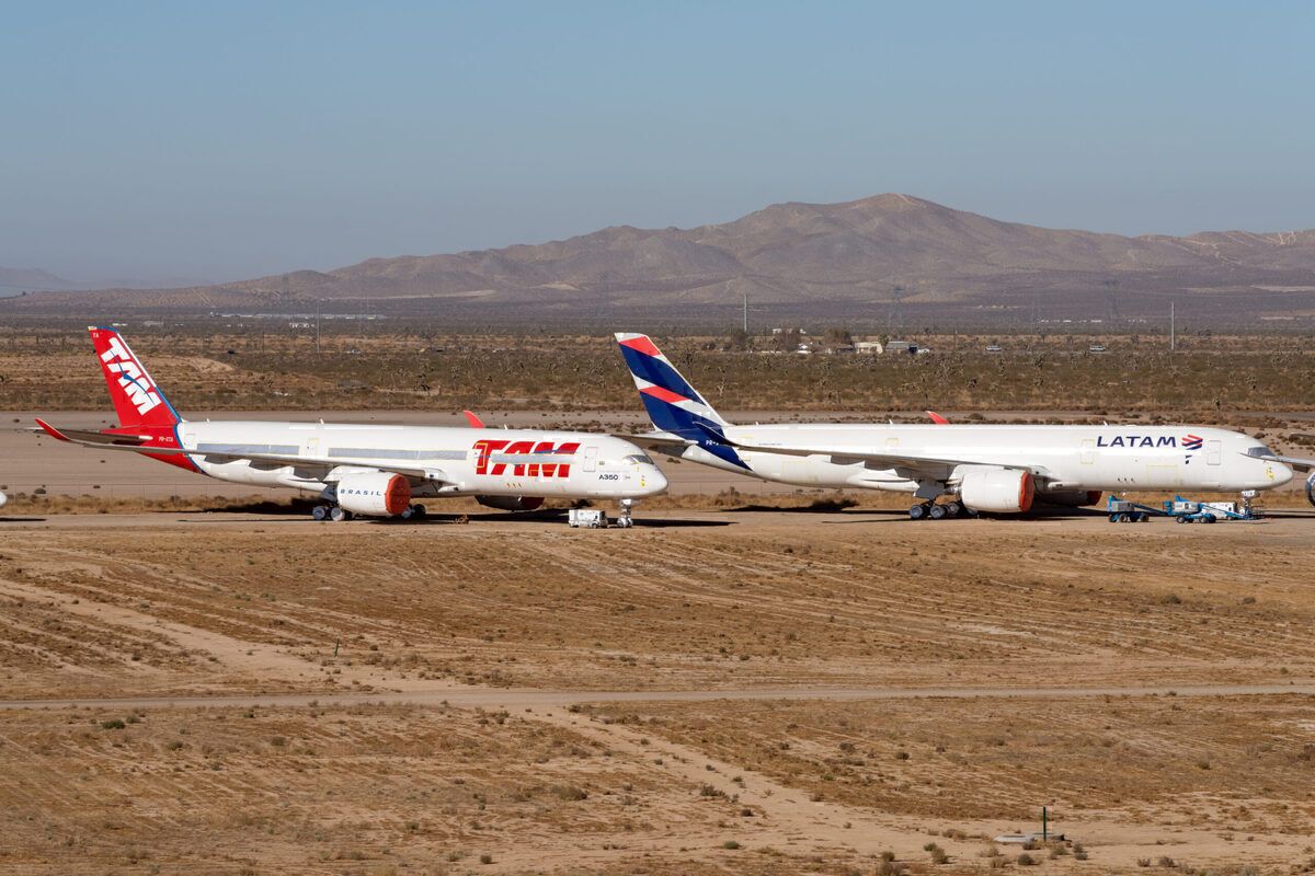 2 Former LATAM A350s Are Sitting For Sale In The Mojave Desert