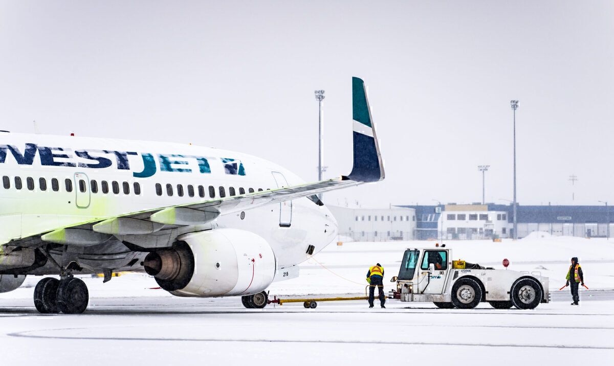 Winter Weather Causes Flight Diversions In Canada
