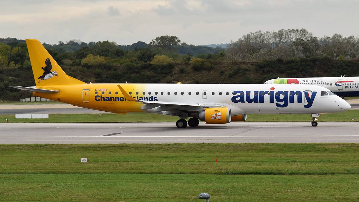 Where Does Aurigny Fly Its Sole Embraer E195?