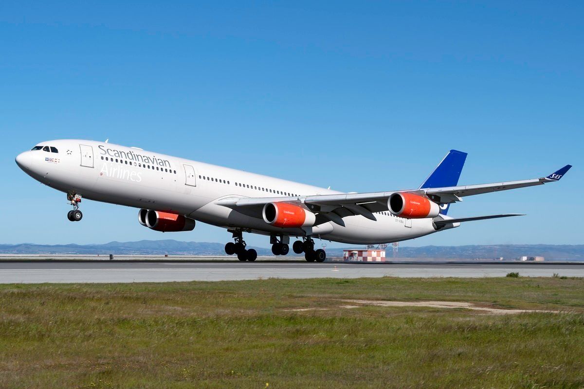 SK SAS航空 Airlinertags A340-313 3等分コンビ色 SAS航空 Airlinertags A340-313 特殊部位コンビ色 SAS航空