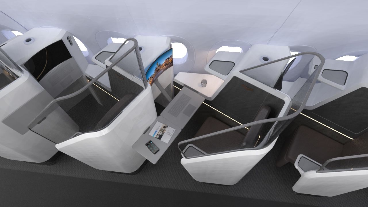 The Future Of Business Class? This Seat Can Be A Standing Desk