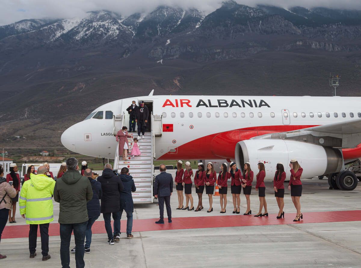 Air Albania Operates First Flight To New Kukës International Airport