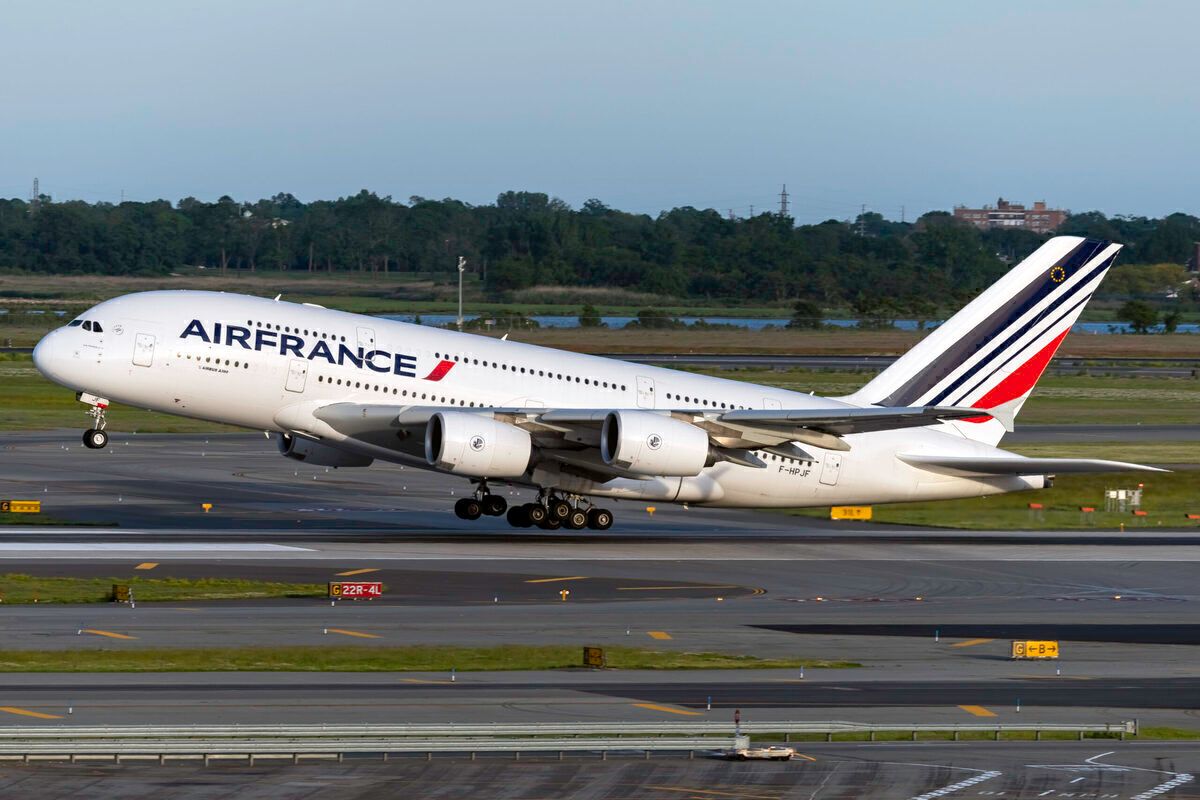 AF Air france Aviationtag A380 コンビ色 AF Air france Aviationtag