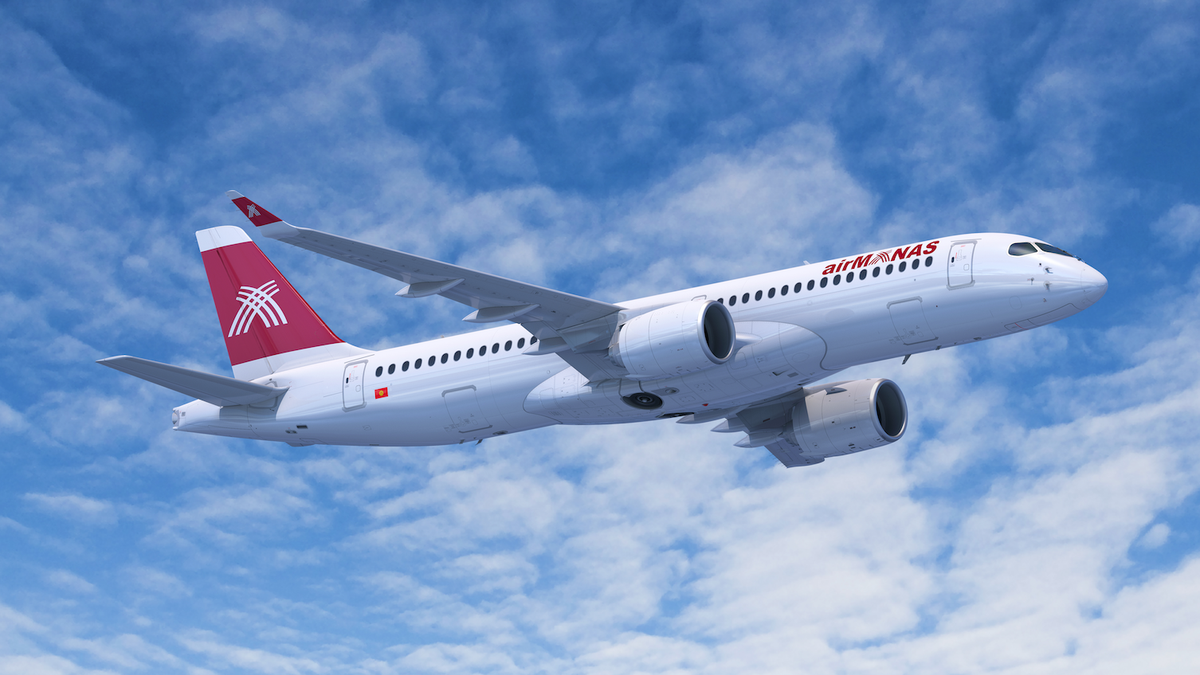 A New Airbus A220 Operator: Kyrgyzstan's Air Manas Takes Its First