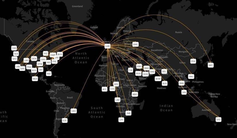 Remembering The Queen: Where Did British Airways Fly The 747?
