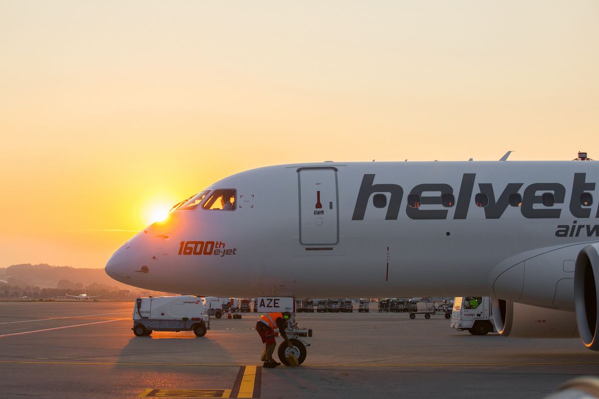Helvetic's Embraer E2 Aircraft Are Even More Efficient Than Expected