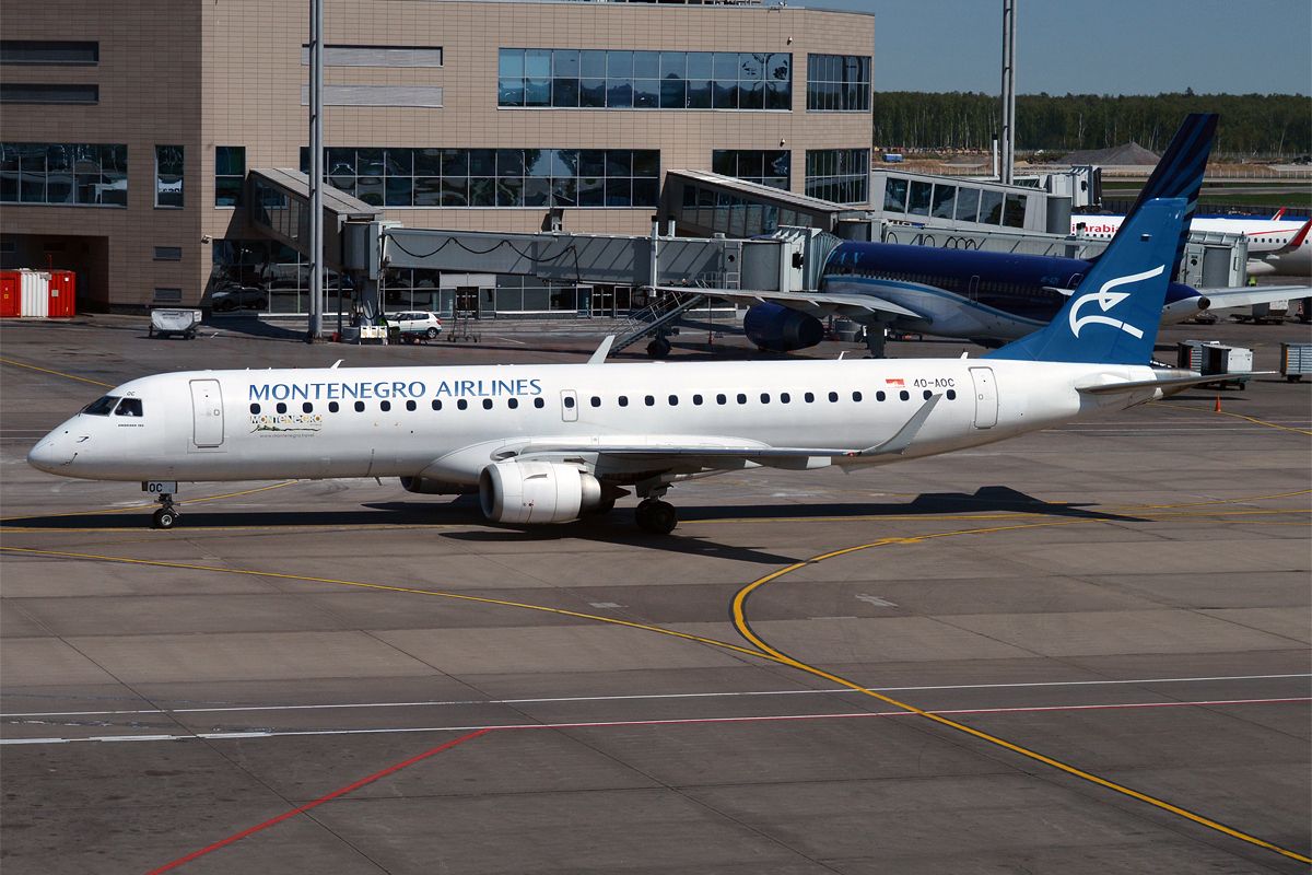 Montenegro To Buy An Embraer E195 For Its National Airline