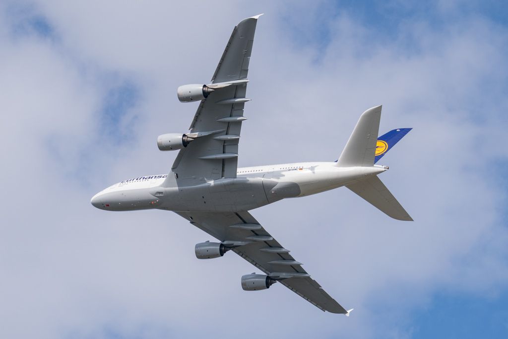 Two Becomes One: Penultimate Lufthansa Airbus A380 Leaves Frankfurt