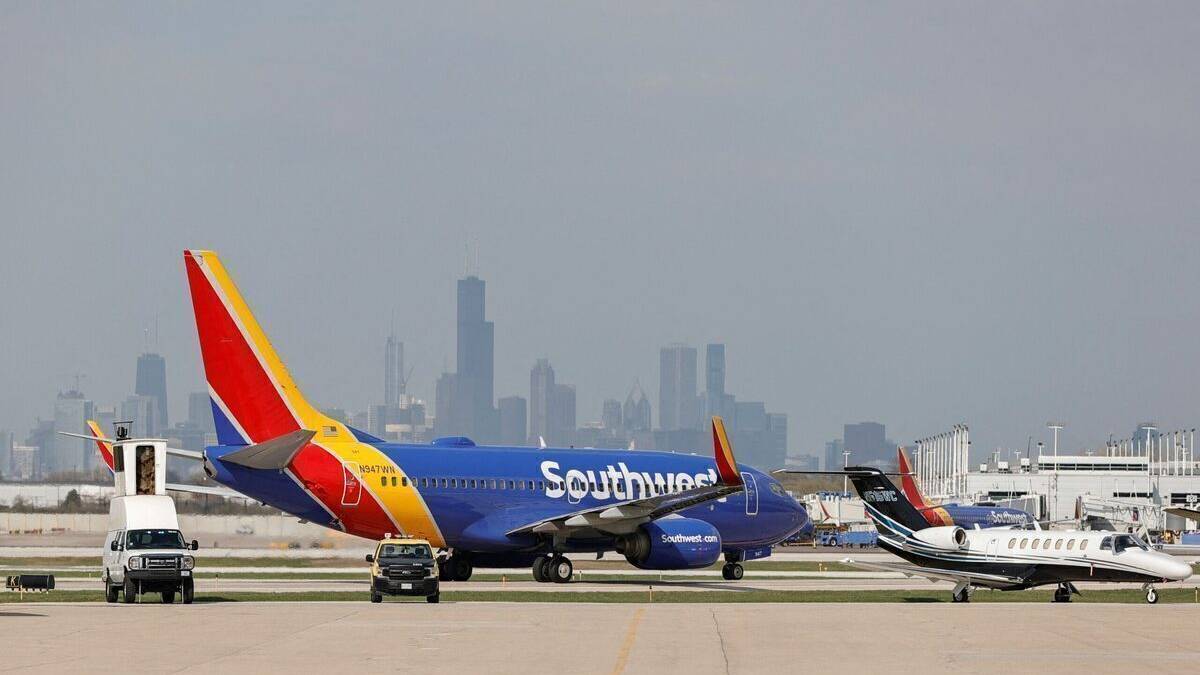 Southwest Airlines Boeing 737s Damaged After Collision In Chicago