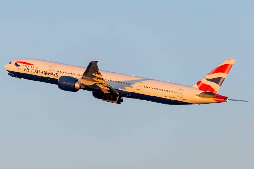 British Airways Boeing 777-300ER on initial climb