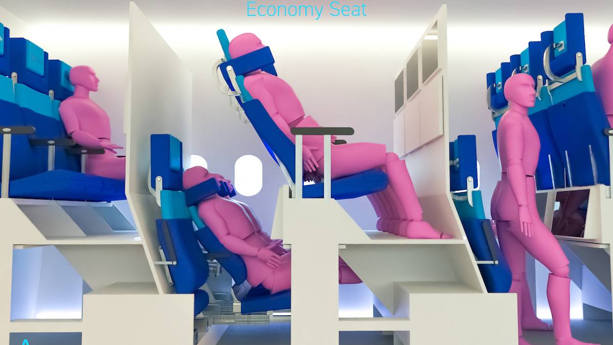 Going Vertical: This Economy Class Seat Puts You Higher In The Cabin