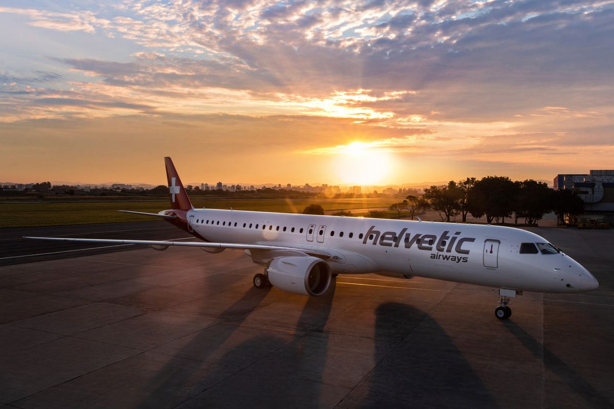 Helvetic Airways Takes Its 1st Of 4 Embraer E195-E2 Aircraft