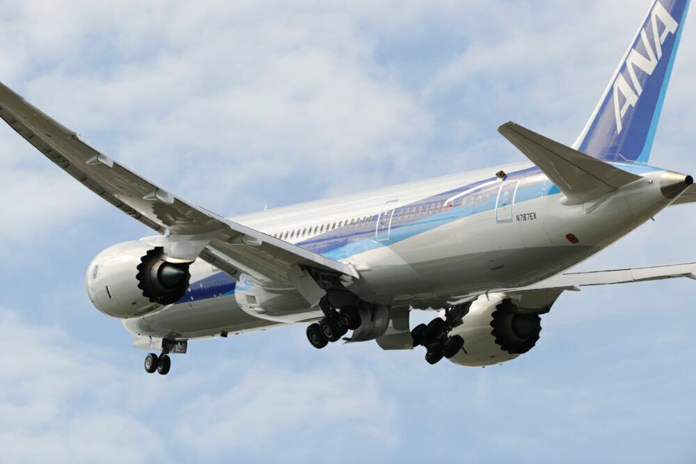 ANA Flies Domestic Boeing 787-8 Flight Using SAF