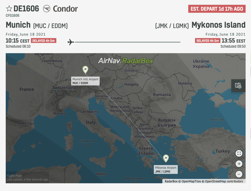 Condor Flight Delayed Four Hours After Rejected Takeoff Due To Error