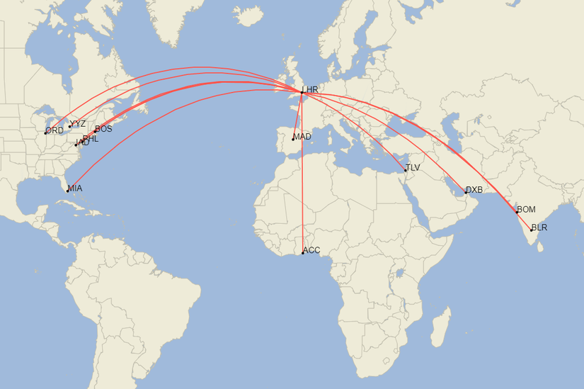 2 Years In: Where Has British Airways Been Flying Its Airbus A350s?