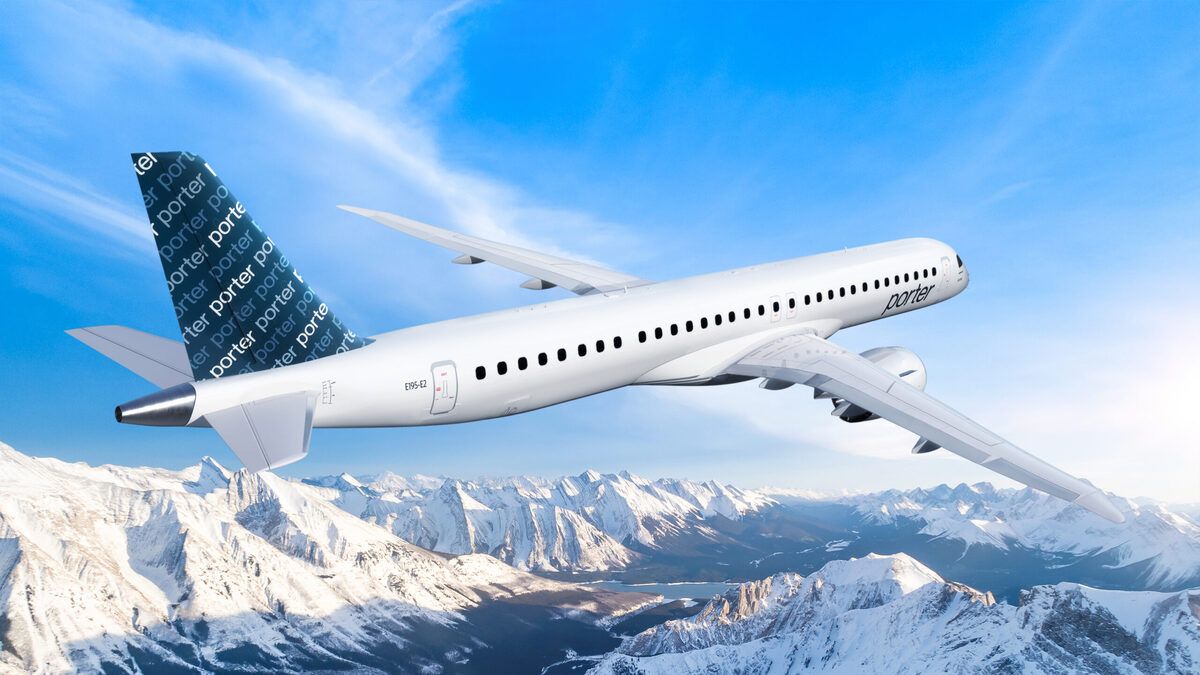 Porter Airlines Wants To Order Up To 80 Embraer E2 Aircraft
